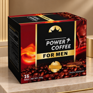 Power Coffee for Men With Natural Extracts - Tongkat Ali, Ginseng, Maca.