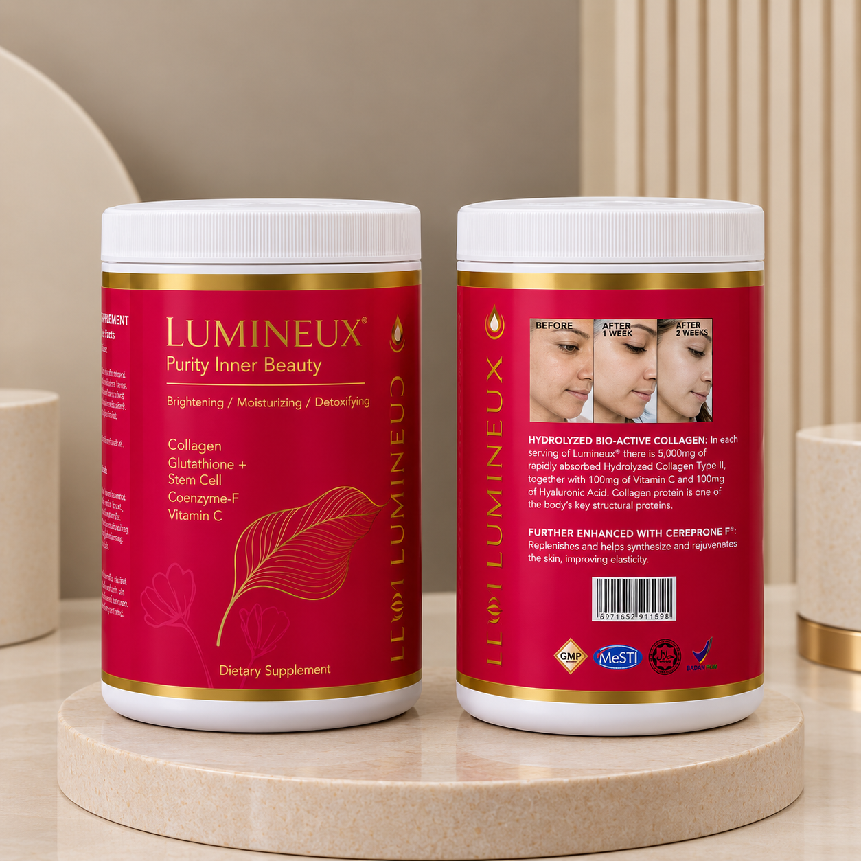 Lumineux Crystal White for Glowing and Anti-Aging Skin 558g