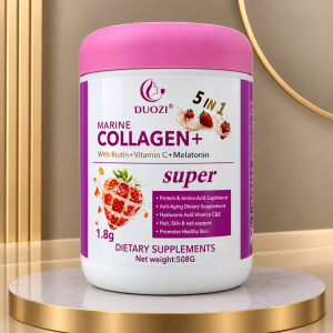 DUOZI Marine Collagen Powder with Biotin, Vitamin C, and Melatonin (508g)
